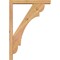 Ekena Millwork Olympic Block Smooth Bracket w/ Offset Brace, Western Red Cedar, 3 1/2"W x 18"D x 26"H BKT0402X18X26OLY05SWR - alternate 3